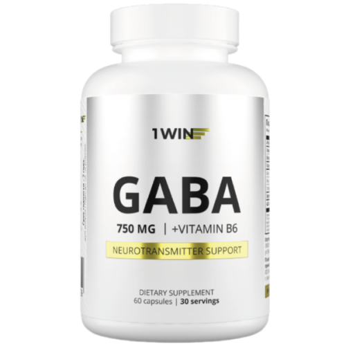 1WIN ГАМК + B6 / GABA + B6 капсулы массой 510 мг 60 шт 1WIN ГАМК + B6 / GABA + B6 капсулы массой 510 мг 60 шт