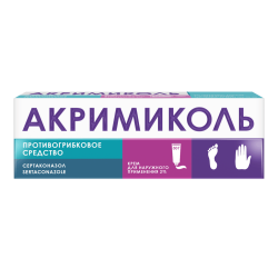 Акримиколь крем для наружного применения 2 % 30 г 1 шт