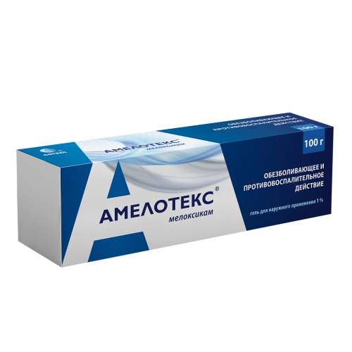 Амелотекс гель для наружного применения 1 % 100 г 1 шт