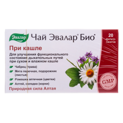 Чай Эвалар Био при кашле фильтр-пакеты по 1,2 г 20 шт