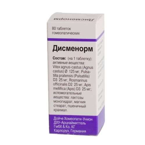 Дисменорм таблетки для рассасывания гомеопатические 80 шт Дисменорм таблетки для рассасывания гомеопатические 80 шт