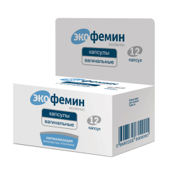 Экофемин капсулы вагинальные 12 шт Экофемин капсулы вагинальные 12 шт