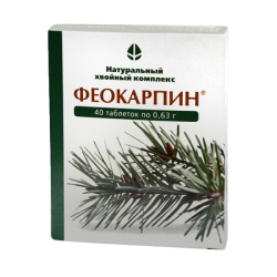 Феокарпин таблетки массой 0,63 г 40 шт