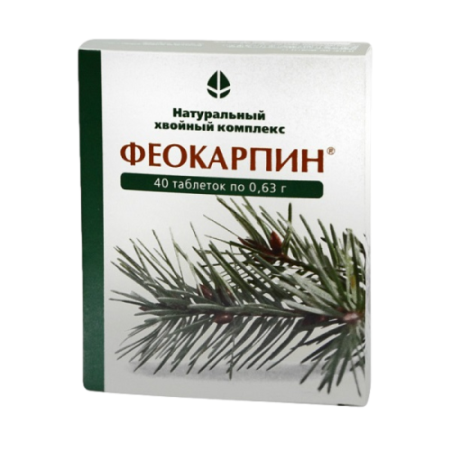 Феокарпин таблетки массой 0,63 г 40 шт Феокарпин таблетки массой 0,63 г 40 шт