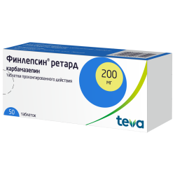 Финлепсин ретард таблетки пролонг действия 200 мг 50 шт Финлепсин ретард таблетки пролонг действия 200 мг 50 шт