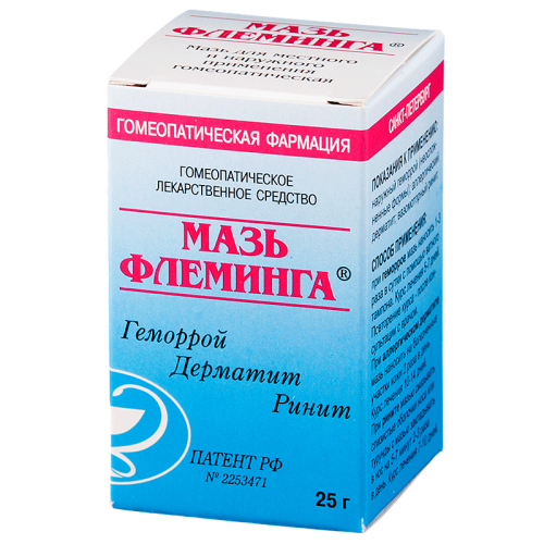 Флеминга мазь для наружного и местного применения 25 г 1 шт Флеминга мазь для наружного и местного применения 25 г 1 шт