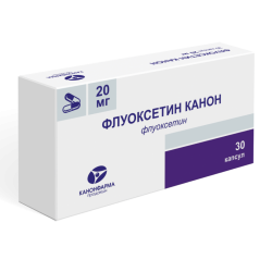 Флуоксетин-Канон капсулы 20 мг 30 шт Флуоксетин-Канон капсулы 20 мг 30 шт