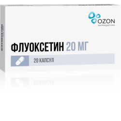 Флуоксетин капсулы 20 мг 20 шт Флуоксетин капсулы 20 мг 20 шт
