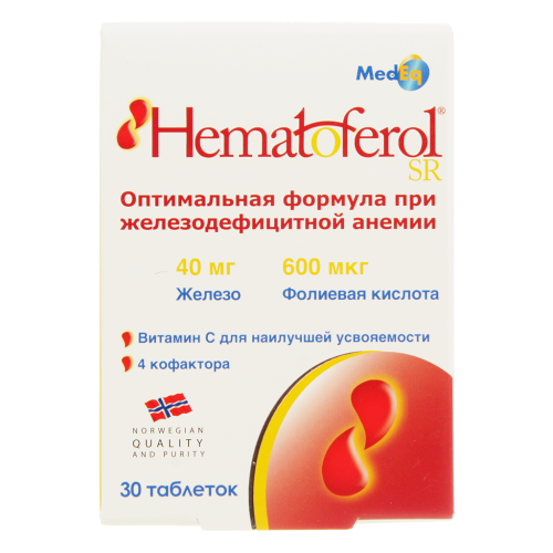 Гематоферол-СР таблетки 30 шт