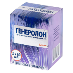Генеролон спрей для наружного применения 2 % 60 мл 3 шт