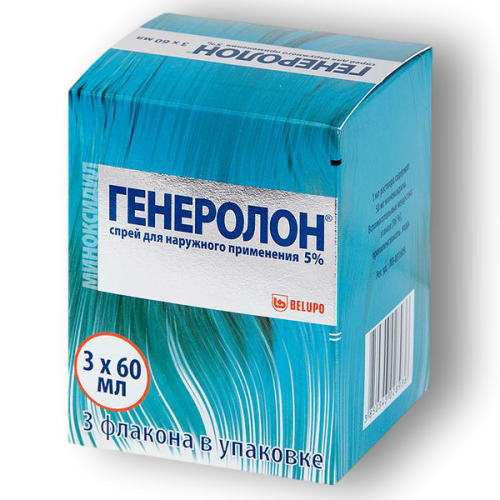 Генеролон спрей для наружного применения 5 % 60 мл 3 шт Генеролон спрей для наружного применения 5 % 60 мл 3 шт
