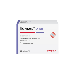 Конкор таблетки покрыт.плен.об. 5 мг 90 шт