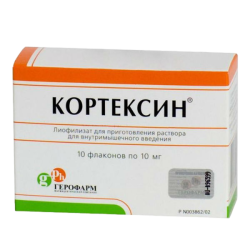 Кортексин лиофилизат д/приг раствора для в/м введ 10 мг 22 г 10 шт Кортексин лиофилизат д/приг раствора для в/м введ 10 мг 22 г 10 шт