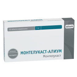 Монтелукаст-Алиум таблетки жевательные 5 мг 30 шт