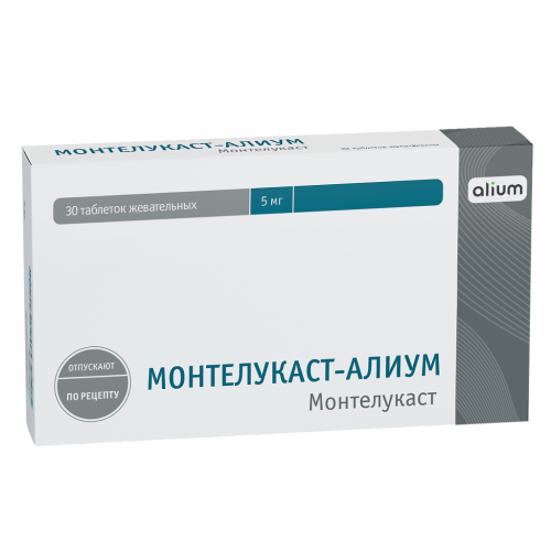Монтелукаст-Алиум таблетки жевательные 5 мг 30 шт