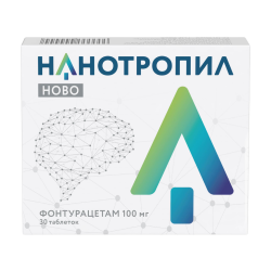 Нанотропил ново таблетки 100 мг 30 шт Нанотропил ново таблетки 100 мг 30 шт