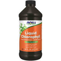 Now Liquid Chlorophyll Mint Flavor Хлорофилл жидкий мятный вкус 16 OZ 473 мл 1 шт