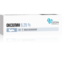 Оксолин мазь назальная 0,25 % 10 г 1 шт Оксолин мазь назальная 0,25 % 10 г 1 шт
