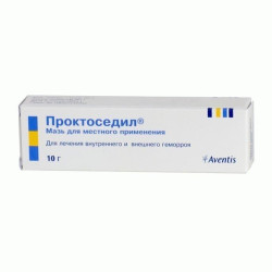Проктоседил мазь для наружного применения 10 г 1 шт Проктоседил мазь для наружного применения 10 г 1 шт