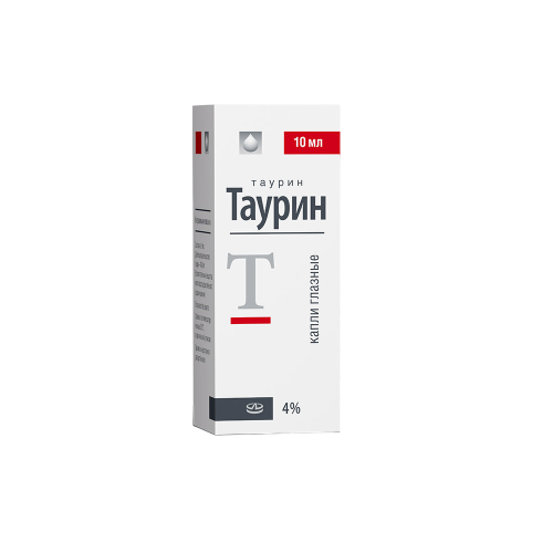 Таурин капли глазные 4 % фл-кап 10 мл 1 шт