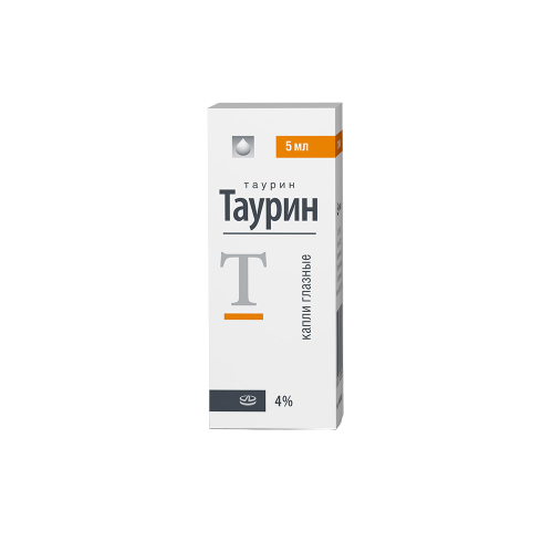 Таурин капли глазные 4 % фл-кап 5 мл 1 шт