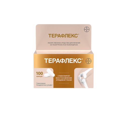 Терафлекс капсулы 500 мг+400 мг 100 шт Терафлекс капсулы 500 мг+400 мг 100 шт