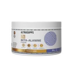 Ultrasupps Ультра Голд Бета-Аланин / Ultra Gold Beta-Alanine Strawberry со вкусом клубники порошок массой 200 г 1 шт