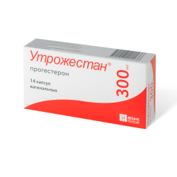 Утрожестан капсулы вагинальные 300 мг 14 шт Утрожестан капсулы вагинальные 300 мг 14 шт