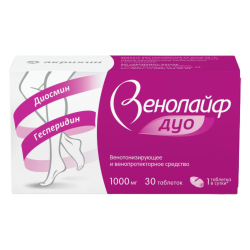 Венолайф Дуо таблетки покрыт.плен.об. 1000 мг 30 шт