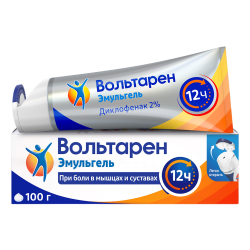 Вольтарен Эмульгель гель для наружного применения 2 % 100 г 1 шт Вольтарен Эмульгель гель для наружного применения 2 % 100 г 1 шт